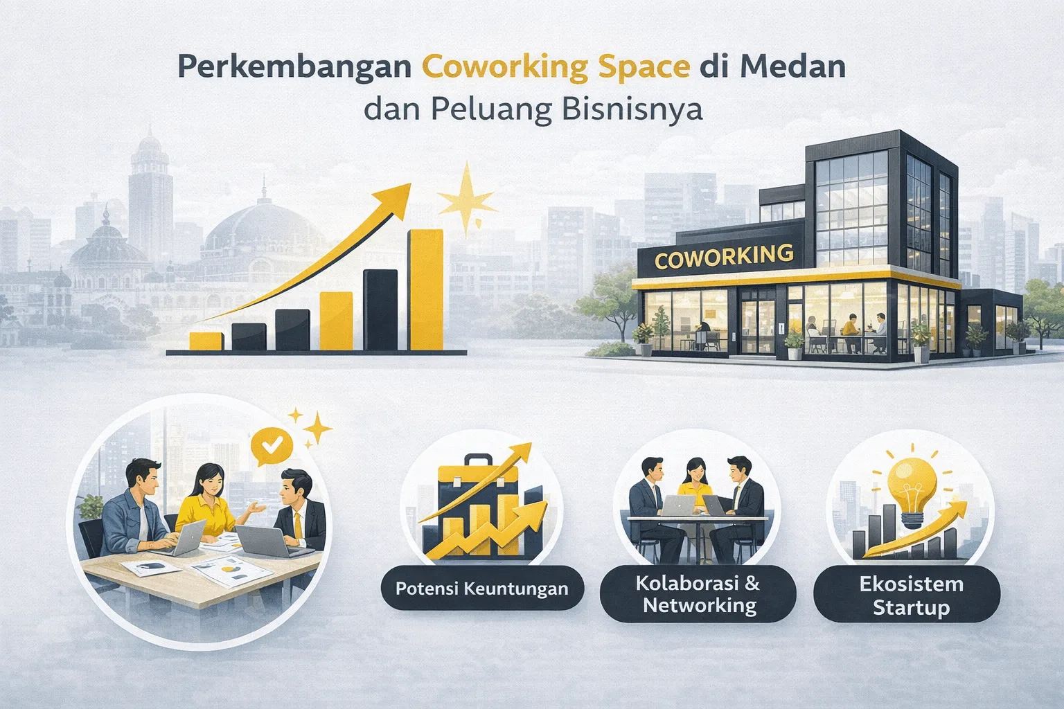 Perkembangan coworking space di Medan dan peluang bisnisnya