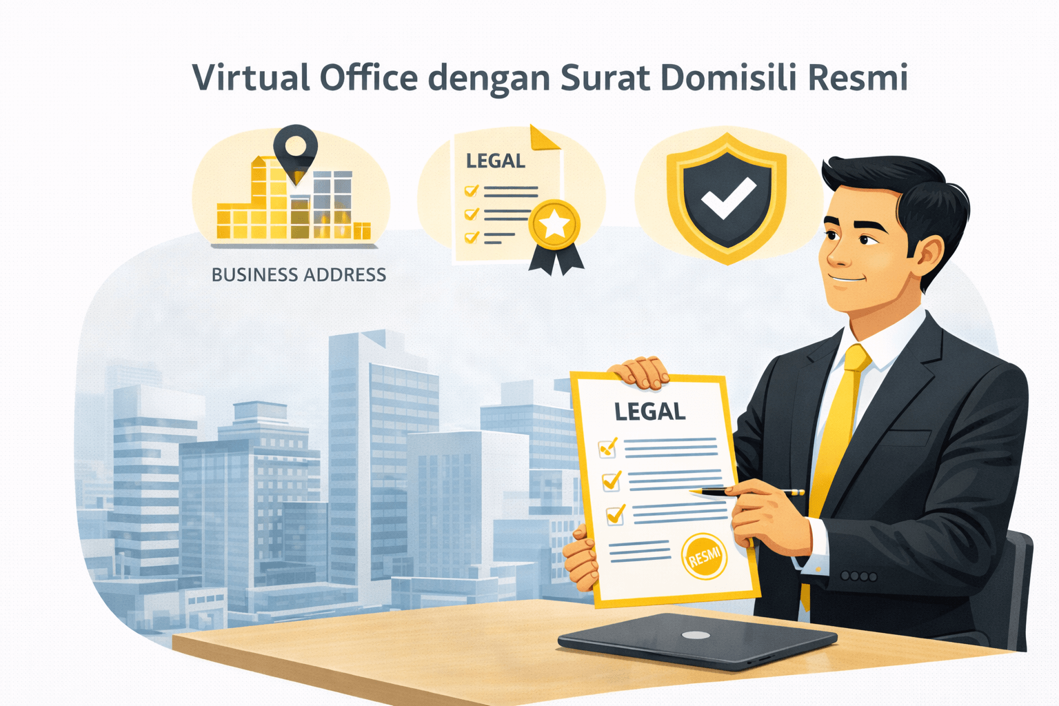 virtual office Medan dengan surat domisili resmi dan legal