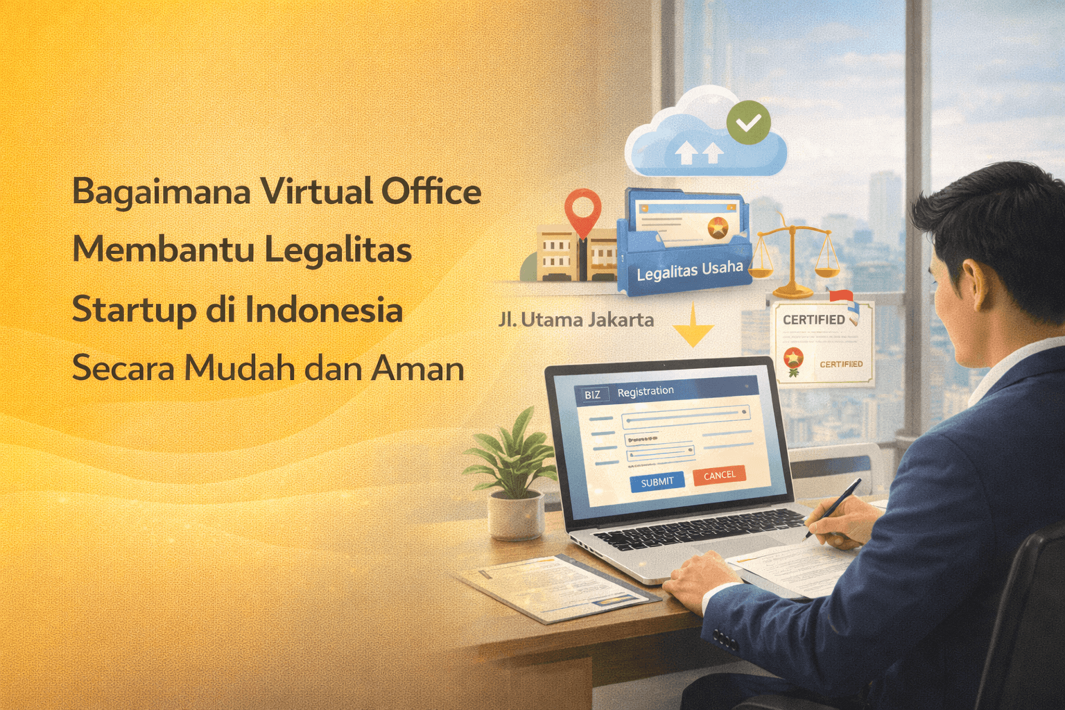 bagaimana virtual office membantu legalitas startup di Indonesia
