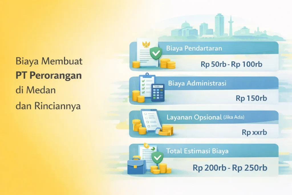 biaya membuat PT perorangan di Medan dan rinciannya