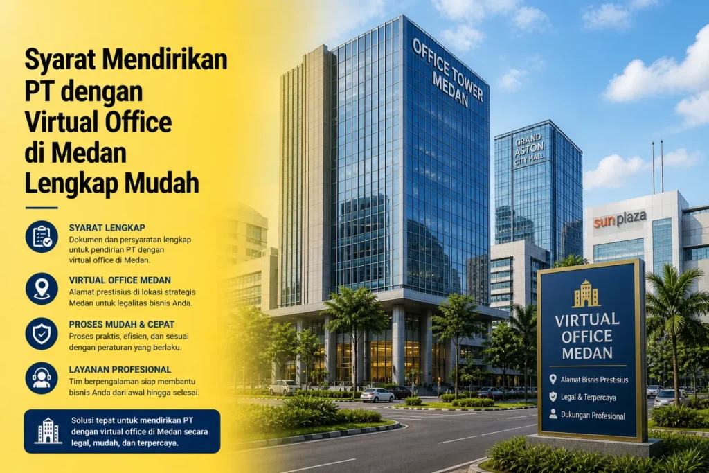 syarat mendirikan PT dengan virtual office di Medan