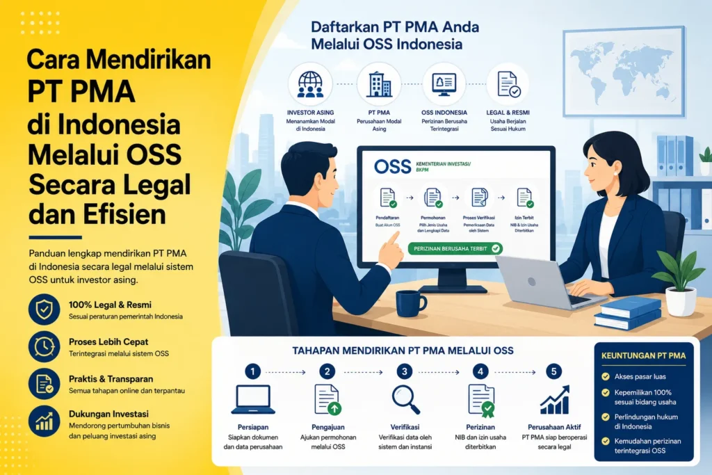 Cara Mendirikan PT PMA di Indonesia Melalui OSS secara legal
